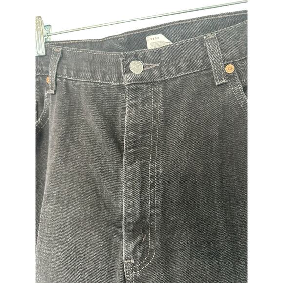 Levi's Jeans Men's Black 550 Relaxed Fit Straight Leg Cotton Rugged Size 42 x 30 - Picture 7 of 13